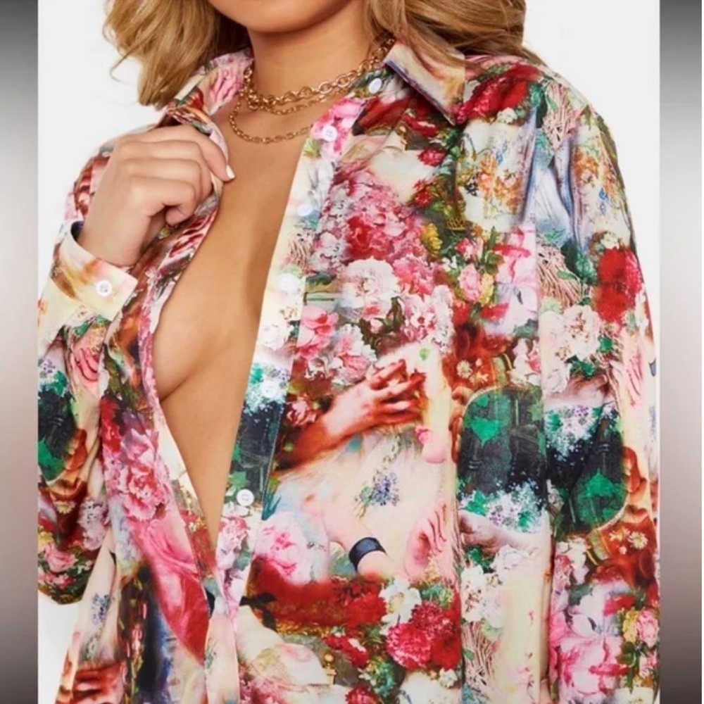 PLT Floral Print Pant Set - Picture 6 of 7